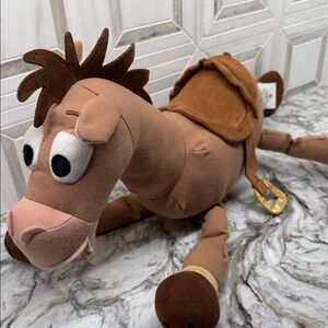 Disney's bull's-eye Andy's Toy story Plush Horse Toy - Brown